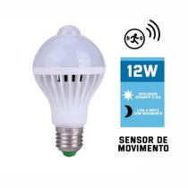 Lampada 12W LED Bulbo Sensor Presença Noturno 6500K E27 Bivolt - LXP LED