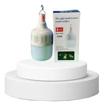 Lâmpada 150w Bulbo Recarregável Com Led Portátil Com Suporte