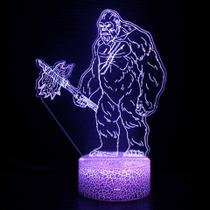 Lâmpada 3D Gorilla Monkey LED Creative Visual Atmosphere Lâmpada 3D Gorilla Monkey LED Creative Visual Atmosphere