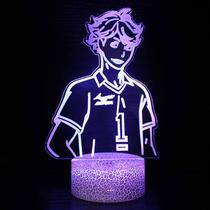 Lâmpada 3D Haikyuus Creative Visual LED Colorful Touch Night
