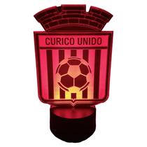 Lâmpada 3D Illusion Curicó United Badge 7 cores LED