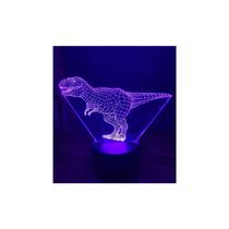Lâmpada 3D T-rex Dinosaur Red Sale 7 cores para crianças de 3 anos ou mais Lâmpada 3D T-rex Dinosaur Red Sale 7 cores para crianças de 3 anos ou mais