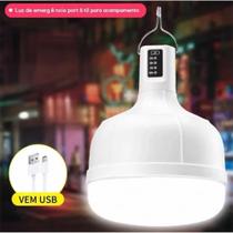 Lâmpada 48w LED de Emergência Recarregável Bulbo Portátil para Casa, Viagem e Camping - Envio Rápido