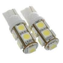 Lâmpada 9 Leds Esmagada Grande Pingo Smd T10 5050 Par Lâmpada 9 Leds Esmagada Grande Pingo Smd T10 5050 Par