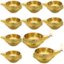 Lâmpada a óleo Retisee Kuber Diya Brass Metal para decoração de Diwali Lâmpada a óleo Retisee Kuber Diya Brass Metal para decoração de Diwali
