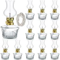 Lâmpada a óleo Yexiya Vintage Glass Kerosene Lamp, conjunto de 12 unidades