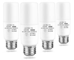 Lâmpada Adzok Lighting e26 LED Warm White 8W (pacote com 4)