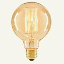 Lâmpada Antique Incadescente G125 60W 2.700K Luz Branca Quente 220V Kian