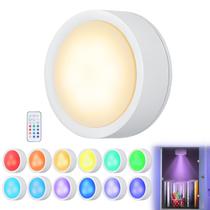 Lâmpada Apipi Magnetic Puck Light, bateria multicolorida de 8 cm Lâmpada Apipi Magnetic Puck Light, bateria multicolorida de 8 cm