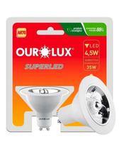 Lâmpada Ar70 De Led 4,5w Bivolt 24 Graus Base Gu10 2700K Luz Amarela Ourolux Lâmpada Ar70 De Led 4,5w Bivolt 24 Graus Base Gu10 2700K Luz Amarela Ourolux