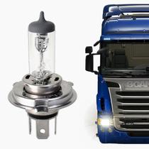 Lâmpada Automotiva Farol Halógena H4 24v 75/70w P43t para Sinalização de Caminhão