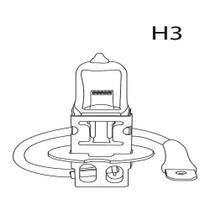 Lampada Automotiva H3 12v 55w Comum Unitaria - Au803 - Muiltilaser