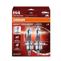 Lâmpada Automotiva h4 Osram Night Breaker Laser 12V Farol Alto e Baixo 150% + Iluminação Par Lâmpada Automotiva h4 Osram Night Breaker Laser 12V Farol Alto e Baixo 150% + Iluminação Par