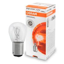Lampada Automotiva Osram Luz Freio Lanterna P21 5W 12V 2 Polos BAY15d 7528 3200K Unidade