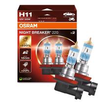 Lâmpada Automotiva Osram Night Breaker 220 H11 55W 12v 150% + Iluminação Par