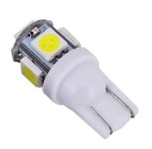 Lâmpada Automotiva Pingão Torre T10 5led 12v Dc Super Branca