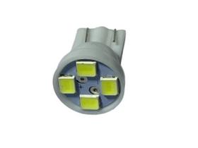 Lâmpada Automotiva T10 Cabeça Reta 4led 12v Super Branca Lâmpada Automotiva T10 Cabeça Reta 4led 12v Super Branca