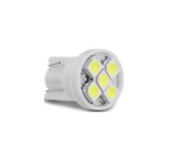 Lâmpada Automotiva T10 Cabeça Reta 5led 12v Super Branca