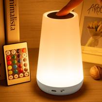 Lâmpada Auxmir Night Light Dimmable Touch 13 cores recarregável