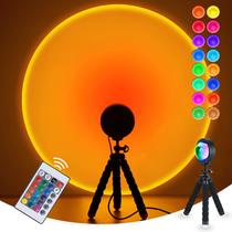 Lâmpada Balkwan Sunset LED de projeção 25cm USB 110-220V