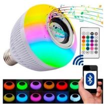 Lampada Bluetooth De Led Caixa De Som C Controle Rgb 12W Lampada Bluetooth De Led Caixa De Som C Controle Rgb 12W