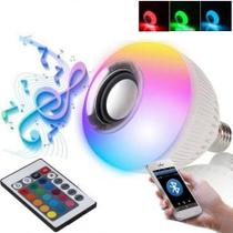 Lampada Bluetooth LED RGB Colorida Musical E27 Bivolt - LED Force