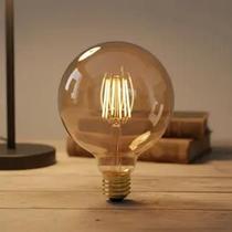 Lampada Bola Decorativa Luz Quente Filamento E27