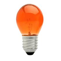 Lâmpada Bolinha 15w 110v Laranja E27 - Brasfort