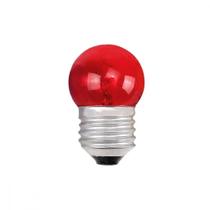 Lampada Bolinha Brasfort 07Wx127V Vermelha 8470 - Kit C/25