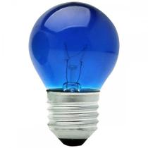 Lampada Bolinha Brasfort 15Wx127V Azul 8480 - Kit C/25