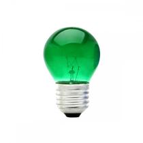 Lampada Bolinha Brasfort 15Wx127V Verde 8484 - Kit C/25 Lampada Bolinha Brasfort 15Wx127V Verde 8484 - Kit C/25
