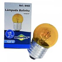 Lampada Bolinha Brasfort 7Wx127V. Ambar - Kit C/25 Pecas Lampada Bolinha Brasfort 7Wx127V. Ambar - Kit C/25 Pecas