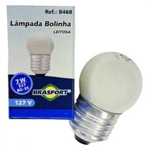 Lampada Bolinha Brasfort 7Wx127V. Leitosa - Kit C/25 Pecas