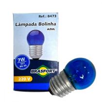 Lampada Bolinha Brasfort 7Wx220V. Azul . / Kit C/ 25 Peca