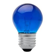 Lâmpada bolinha colorida azul 15w 220v brasfort 220v