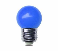 Lâmpada Bolinha Decorativa Azul G45 E27 LED 3W 127V - GALAXY LED