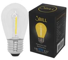 Lâmpada Bolinha Filamento Led Clara 1W 127V E27 3000K