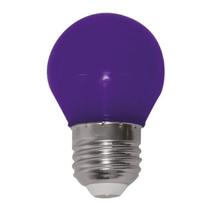 Lâmpada bolinha Led 3W E27 Colorida Lilás 110V