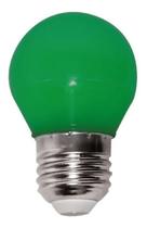 Lâmpada Bolinha Led 3W E27 Colorida Verde 220V