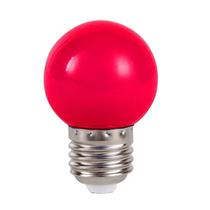 Lâmpada Bolinha Led Colorida 1W 127V E27 Vermelho Lâmpada Bolinha Led Colorida 1W 127V E27 Vermelho
