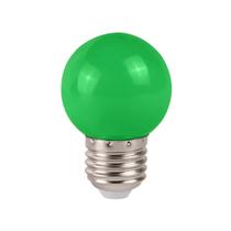 Lâmpada Bolinha Led Colorida 1W Bivolt E27 Verde