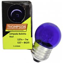 Lampada Bolinha Thompson 7Wx127V Azul - Kit C/10 Peca