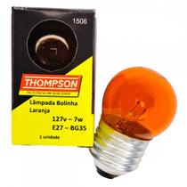 Lampada Bolinha Thompson 7Wx127V Laranja . / Kit C/ 10 Peças