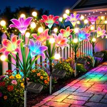 Lâmpada BONLION Luzes Solares para Jardim 4-unidades com Mudança de Cor Lâmpada BONLION Luzes Solares para Jardim 4-unidades com Mudança de Cor