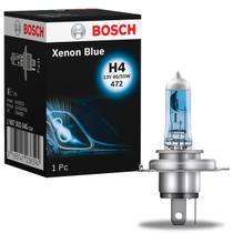 Lâmpada Bosch H4 12V 60/55W Halógena Xenon Blue Super Branca para Farol Alto e Baixo