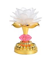 Lâmpada budista LED Lotus Omeet Colorida Gradient Light White