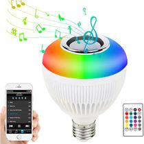Lâmpada Bulb LED Musical RGB com Caixa de Som Integrada Controle Remoto Bivolt Lâmpada Bulb LED Musical RGB com Caixa de Som Integrada Controle Remoto Bivolt