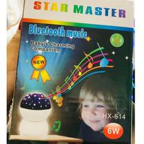 Lâmpada Bulbo Bluethoot Projetor Estrelas Rgb colorido 6w Quarto Infantil HX-614