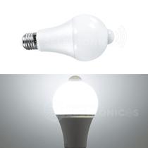 Lâmpada Bulbo E27 Com Sensor De Movimento Inteligente LED 9W Branco Frio Bivolt DY8049