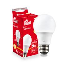 Lâmpada Bulbo Led 9w Branco Quente 3000k E27 Casa Comércio